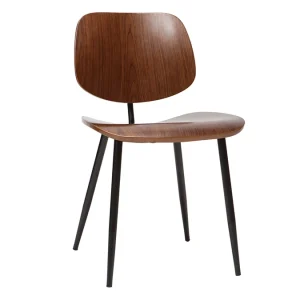 Chaises En Bois Foncé Noyer Et Métal Noir (lot De 2) TOBIAS Couleurs variées 16