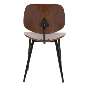 Chaises En Bois Foncé Noyer Et Métal Noir (lot De 2) TOBIAS Couleurs variées 20