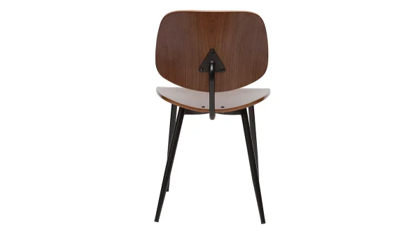 Chaises En Bois Foncé Noyer Et Métal Noir (lot De 2) TOBIAS Couleurs variées 6