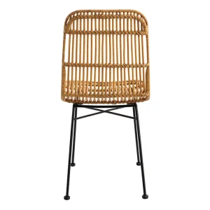 Top ventes Chaises En Rotin Et Métal Noir (lot De 2) MALACCA 21