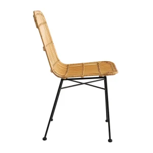 Top ventes Chaises En Rotin Et Métal Noir (lot De 2) MALACCA 19