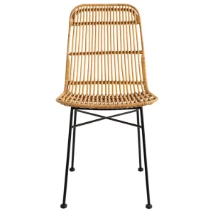 Top ventes Chaises En Rotin Et Métal Noir (lot De 2) MALACCA 15