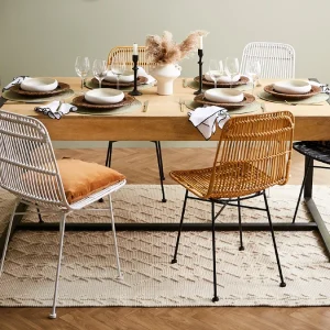 Top ventes Chaises En Rotin Et Métal Noir (lot De 2) MALACCA 27