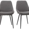 Chaises En Tissu Gris (lot De 2) HOLO – Miliboo & Stéphane Plaza 26