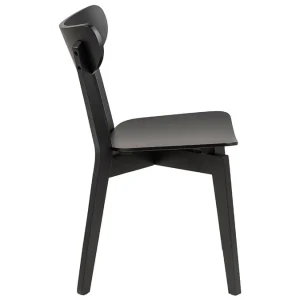 Chaises Scandinaves Bois Noir (lot De 2) BAKI 17