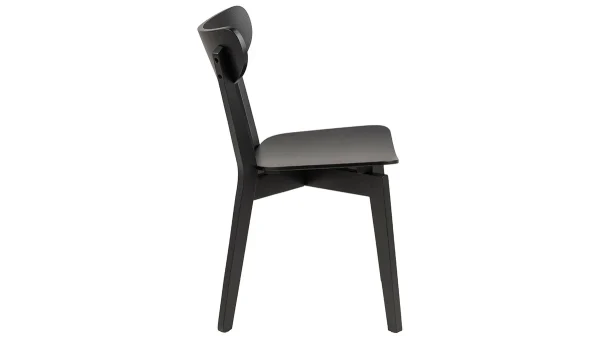 Chaises Scandinaves Bois Noir (lot De 2) BAKI 5