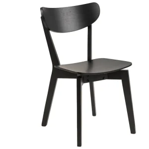 Chaises Scandinaves Bois Noir (lot De 2) BAKI 15