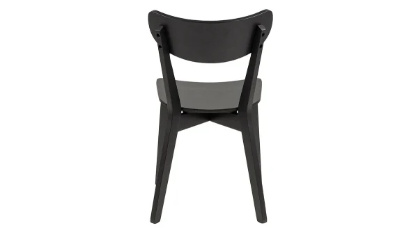 Chaises Scandinaves Bois Noir (lot De 2) BAKI 6