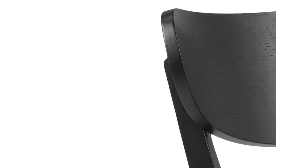 Chaises Scandinaves Bois Noir (lot De 2) BAKI 7