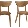 Chaises Scandinaves En Bois Clair Chêne (lot De 2) LEENA 28