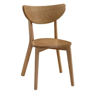 Chaises Scandinaves En Bois Clair Chêne (lot De 2) LEENA 18