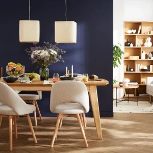 Chaises Scandinaves En Tissu Effet Velours Texturé Gris Et Bois Clair Massif (lot De 2) COSETTE Prestation Et Rapide 23