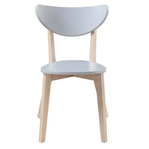 Chaises Scandinaves Gris Et Bois Clair (lot De 2) LEENA 13