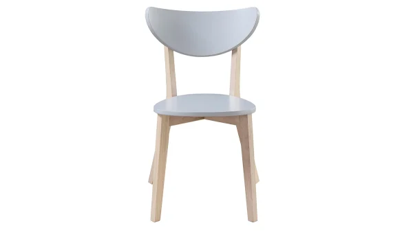 Chaises Scandinaves Gris Et Bois Clair (lot De 2) LEENA 3