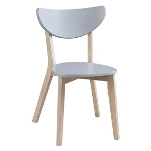 Chaises Scandinaves Gris Et Bois Clair (lot De 2) LEENA 15