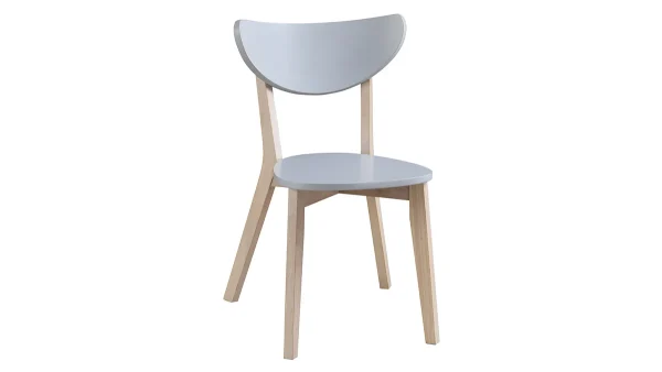 Chaises Scandinaves Gris Et Bois Clair (lot De 2) LEENA 4