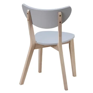 Chaises Scandinaves Gris Et Bois Clair (lot De 2) LEENA 17