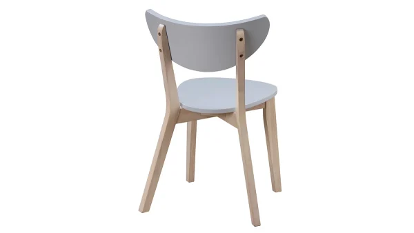 Chaises Scandinaves Gris Et Bois Clair (lot De 2) LEENA 5