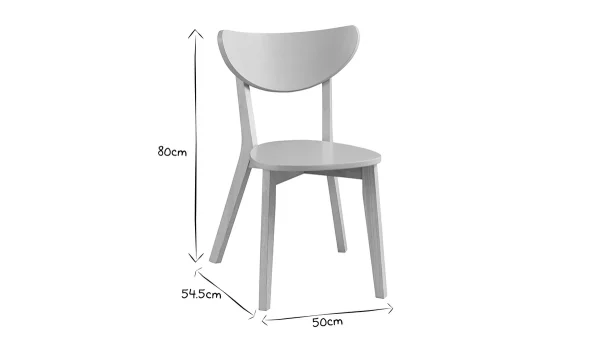 Chaises Scandinaves Gris Et Bois Clair (lot De 2) LEENA 9