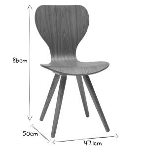 mode Chaises Vintage Bois Clair (lot De 2) NORDECO 22