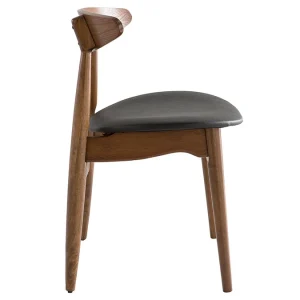 magasins pas chers Chaises Vintage Bois Foncé Et Noir (lot De 2) WALFORD 19