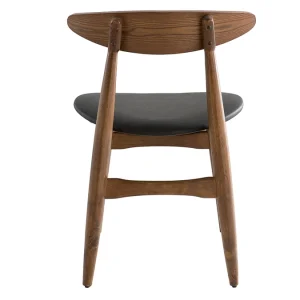 magasins pas chers Chaises Vintage Bois Foncé Et Noir (lot De 2) WALFORD 21