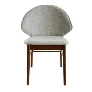 soldes en ligne Chaises Vintage En Tissu Gris Clair Et Bois Foncé (lot De 2) SPIKE 13