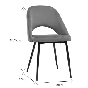 à prix imbattables Chaises Vintage En Tissu Velours Bronze Et Métal Noir (lot De 2) COSETTE 25