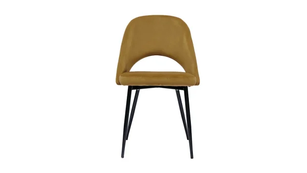 à prix imbattables Chaises Vintage En Tissu Velours Bronze Et Métal Noir (lot De 2) COSETTE 3