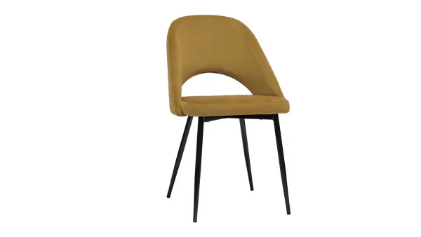 à prix imbattables Chaises Vintage En Tissu Velours Bronze Et Métal Noir (lot De 2) COSETTE 4