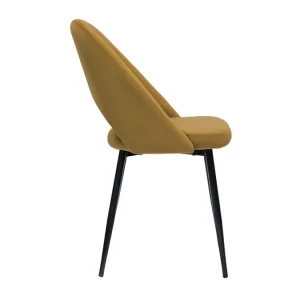 à prix imbattables Chaises Vintage En Tissu Velours Bronze Et Métal Noir (lot De 2) COSETTE 17