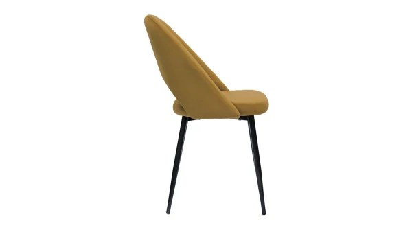 à prix imbattables Chaises Vintage En Tissu Velours Bronze Et Métal Noir (lot De 2) COSETTE 5
