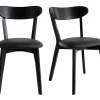 Chaises Vintage Noires (lot De 2) DOVE 22
