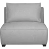 Chauffeuse 1 Place Design En Tissu Gris Clair PLURIEL 31