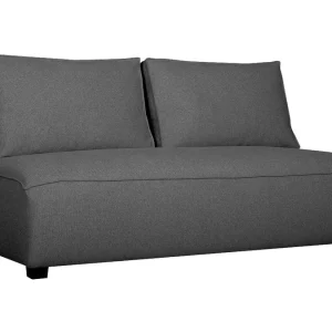 Chauffeuse Double Design En Tissu Gris Anthracite PLURIEL 11