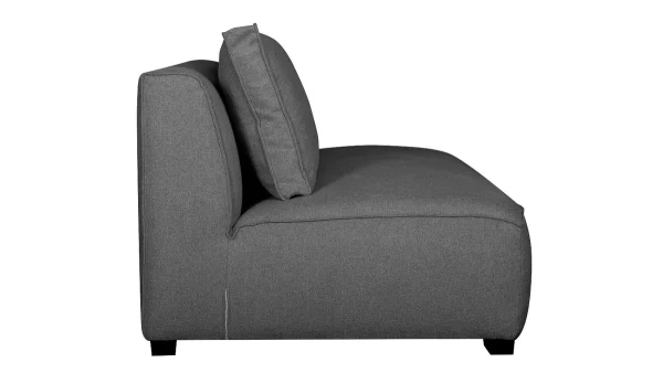 Chauffeuse Double Design En Tissu Gris Anthracite PLURIEL 4