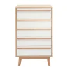 en solde Commode Chiffonnier – Semainier Scandinave 5 Tiroirs L60 Cm HELIA 26