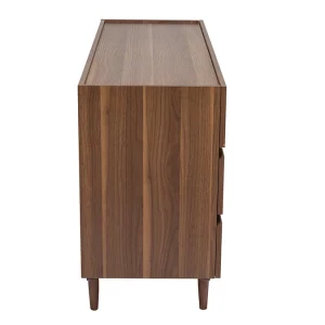 Commode Finition Bois Foncé Noyer 6 Tiroirs L120 Cm SANAA online boutique 16