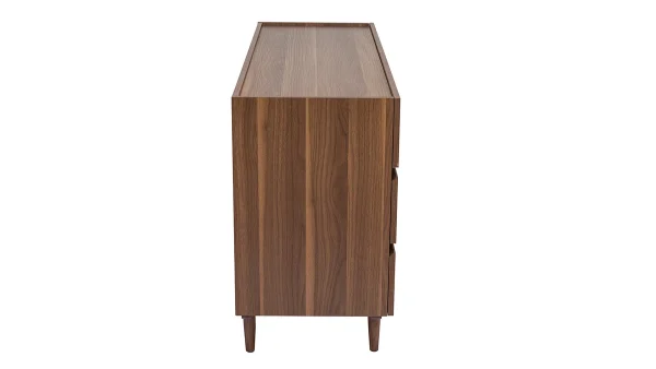 Commode Finition Bois Foncé Noyer 6 Tiroirs L120 Cm SANAA online boutique 5