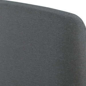 vente chaude Lit 2 Places 140×200 Cm En Tissu Gris NIELS 11