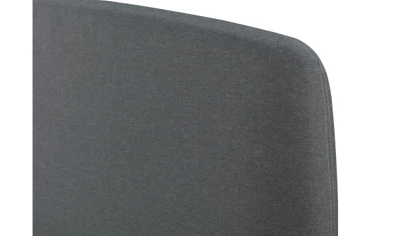 vente chaude Lit 2 Places 140×200 Cm En Tissu Gris NIELS 4