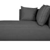 Méridienne Angle Gauche En Tissu Gris Anthracite PLURIEL 31