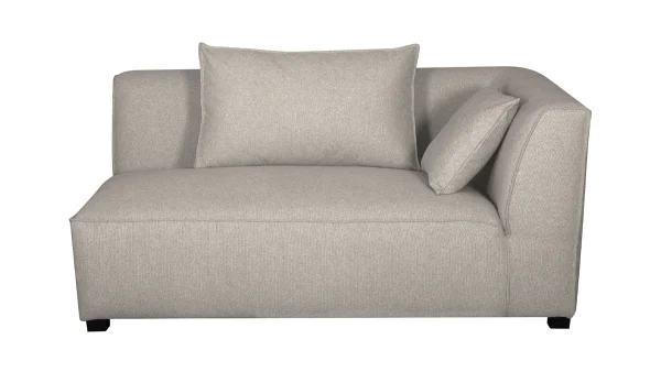 soldes en ligne Module D’angle Droit Pour Canapé En Tissu Beige PLURIEL 1