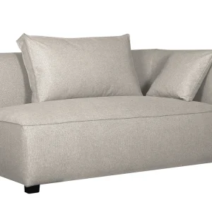 soldes en ligne Module D’angle Droit Pour Canapé En Tissu Beige PLURIEL 9