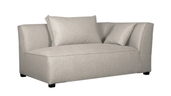 soldes en ligne Module D’angle Droit Pour Canapé En Tissu Beige PLURIEL 3