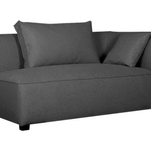 Module D’angle Droit Pour Canapé En Tissu Gris Anthracite PLURIEL soldes en ligne 11