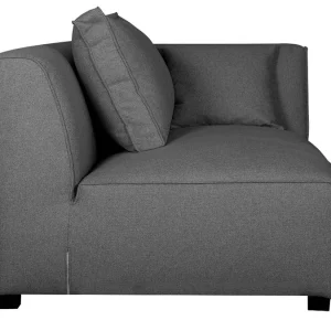 Module D’angle Droit Pour Canapé En Tissu Gris Anthracite PLURIEL soldes en ligne 13
