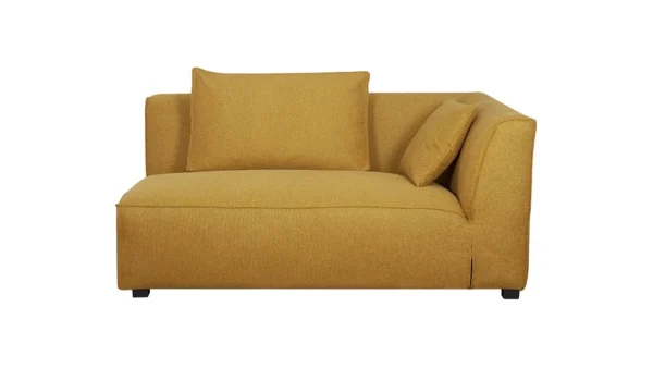 à prix réduits Module D’angle Droit Pour Canapé En Tissu Jaune Cumin PLURIEL 1