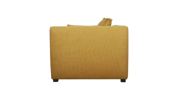 à prix réduits Module D’angle Droit Pour Canapé En Tissu Jaune Cumin PLURIEL 4