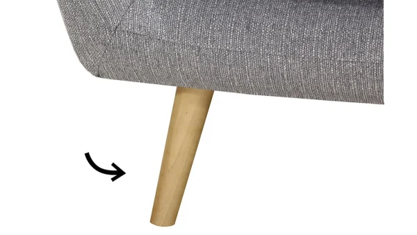 Pieds Bois Clair Hêtre Massif (lot De 4) OLAF 1